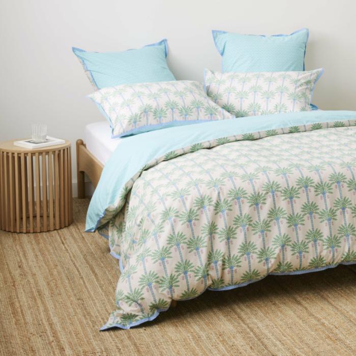 Quilt Covers |  Panama Palm Green Quilt Cover Set + Separates Bedlinen Quilt Covers