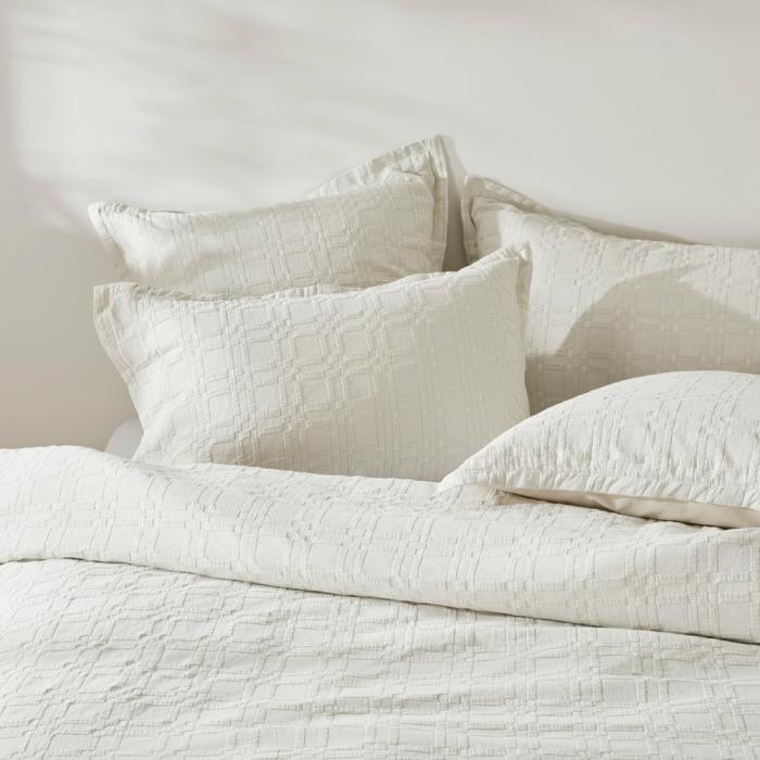 Quilt Covers |  Portland Matelasse Oat Marle Quilt Cover Separates Bedlinen Quilt Covers