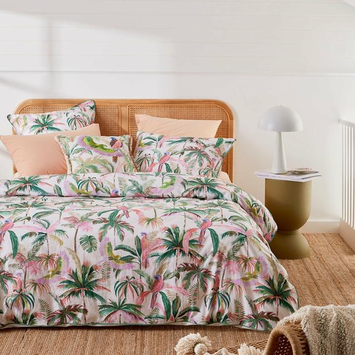 Quilt Covers |  Rio Palm Green Quilt Cover Set + Separates Bedlinen Quilt Covers