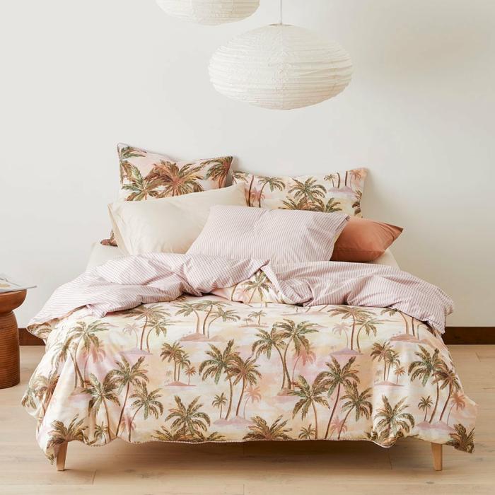 Quilt Covers |  Sunset Palm Quilt Cover Set + Separates Bedlinen Quilt Covers