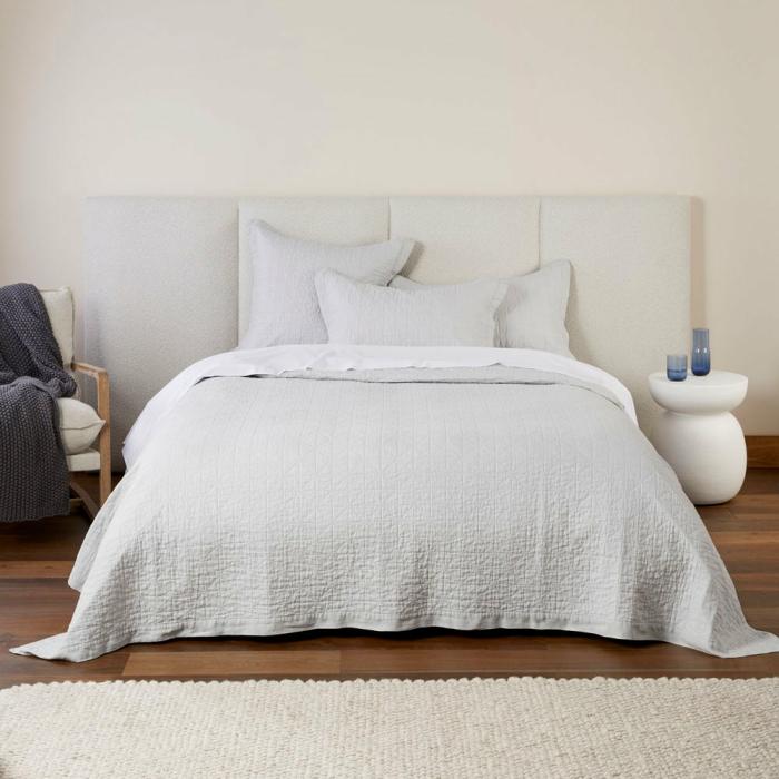 Quilt Covers |  Vintage Washed Glacier Quilted Coverlet Separates Bedlinen Coverlets