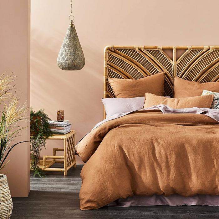 Quilt Covers |  Vintage Washed Linen Caramel Quilt Cover Separates Bedlinen Quilt Covers