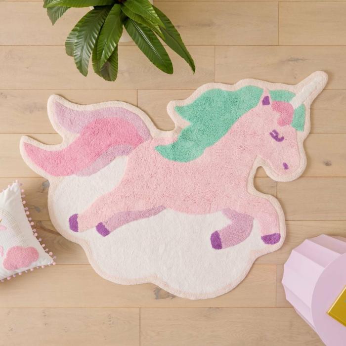 Rugs & Play Mats |  Shaped Unicorn Decorative Rug Kids Decor Rugs & Play Mats