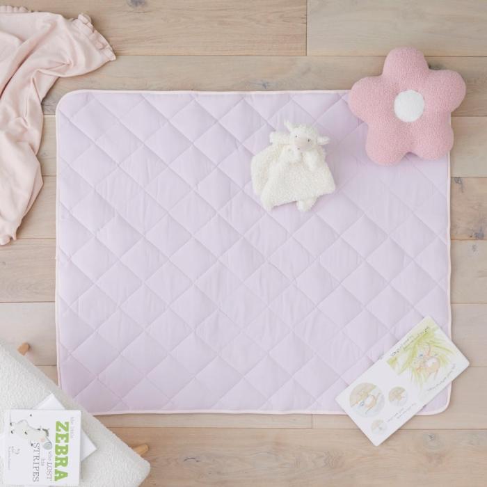 Rugs & Play Mats |  Stonewashed Pink Lavender Baby Play Mat Kids Decor Rugs & Play Mats