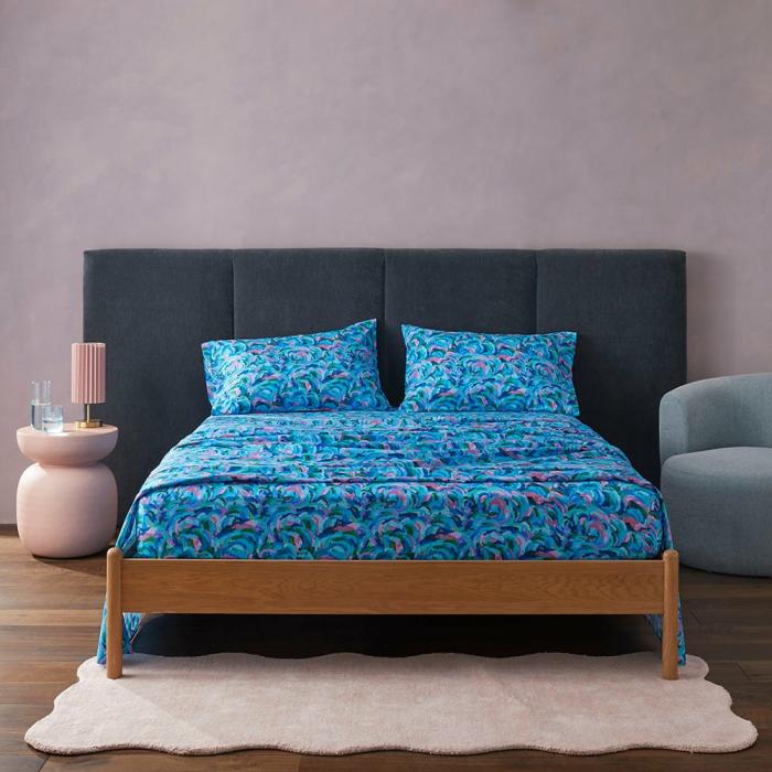 Sheets |  Erin Reinboth Sea Sprays Bamboo Cotton Sheet Set Bedlinen Sheets