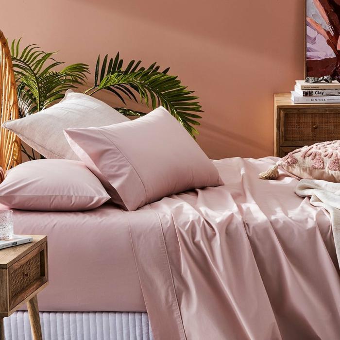 Sheets |  Fresh Cotton Percale Lotus Sheet Set Bedlinen Sheets