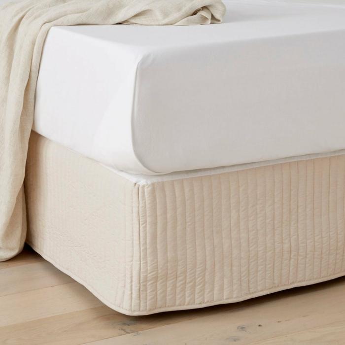 Sheets |  Fresh Sand Marle Quilted Valance Bedlinen Sheets