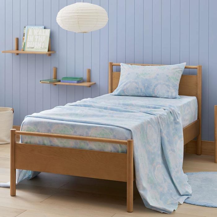 Sheets |  Remy Ocean Tie Dye Flannelette Sheet Set Flannelette Flannelette