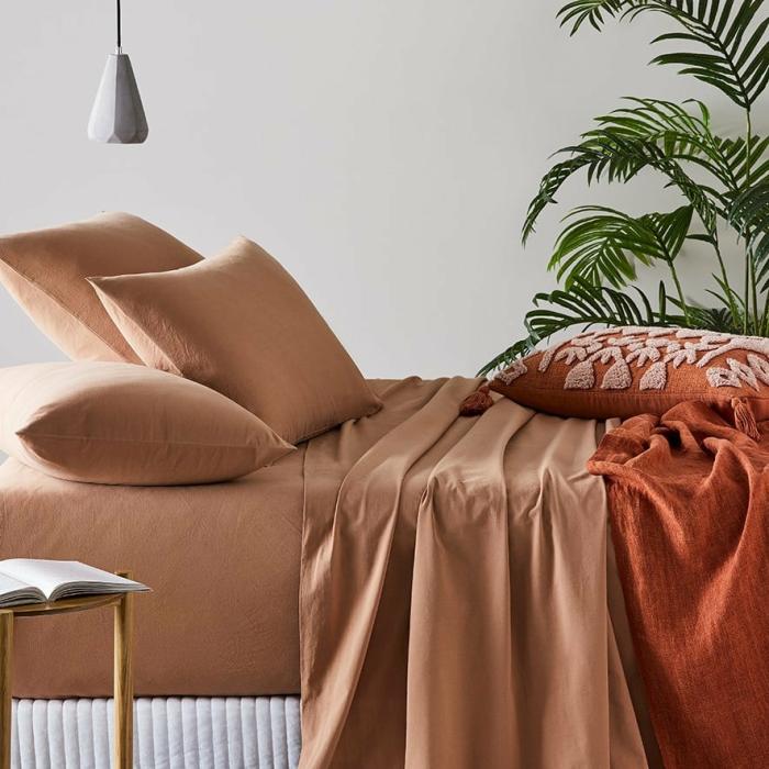 Sheets |  Stonewashed Cotton Earth Sheet Separates Bedlinen Sheets