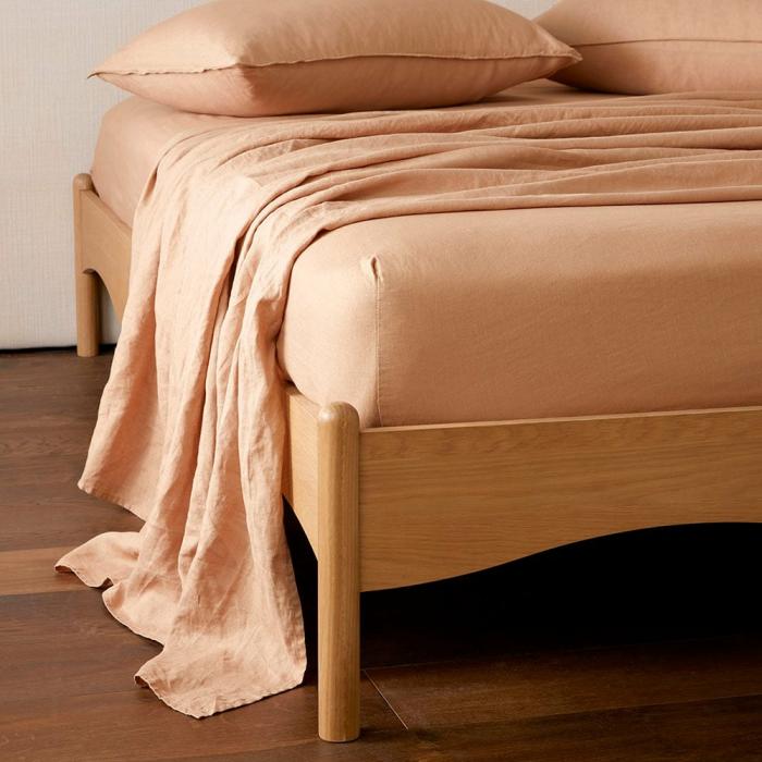 Sheets |  Vintage Washed Linen Hazelnut Sheet Set Bedlinen Sheets