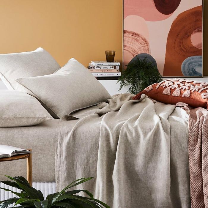 Sheets |  Vintage Washed Linen Linen Sheet Separates Bedlinen Sheets