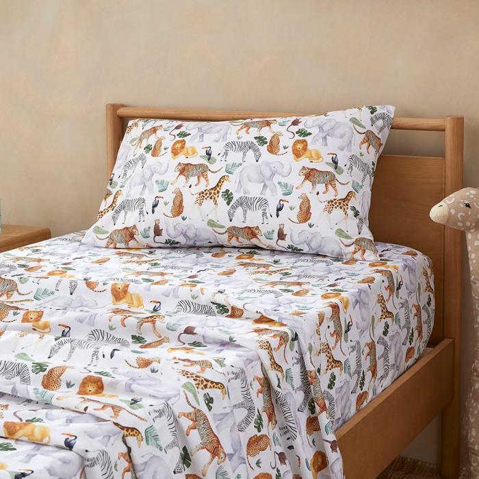 Sheets |  Where The Wild Ones Play White Sheet Set Kids Bedlinen Sheets