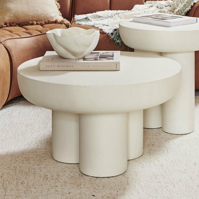 Side Tables & Coffee Tables |  North Shore White Coffee Table Living Room Side Tables & Coffee Tables