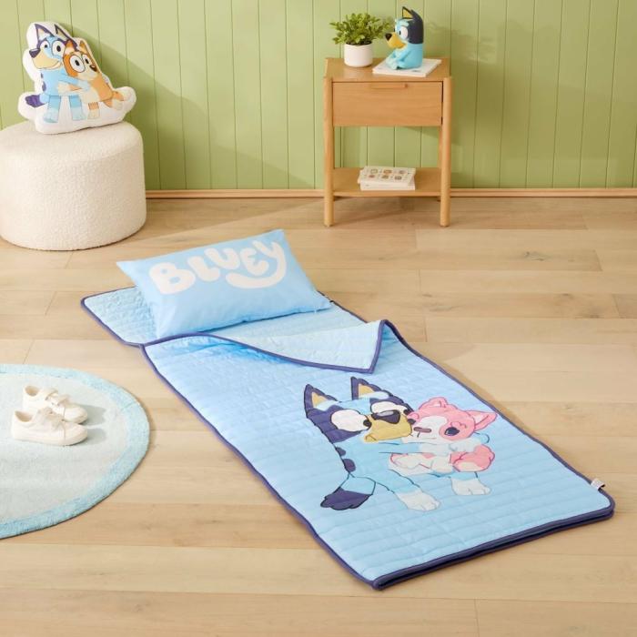 Sleeping Bags |  Bluey & Friends Blue Sleeping Bag Kids Bedlinen Sleeping Bags