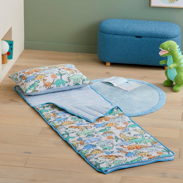 Sleeping Bags |  Jersey Happy Little Dinos Quilted Sleeping Bag Kids Bedlinen Sleeping Bags