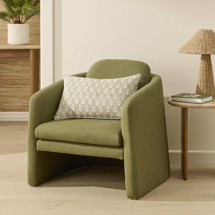 Sofas & Armchairs |  Avoca Khaki Chair Living Room Sofas & Armchairs