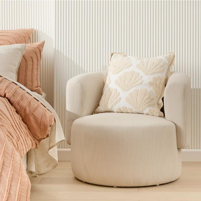 Sofas & Armchairs |  Essay Beige Stripe Chair Living Room Sofas & Armchairs