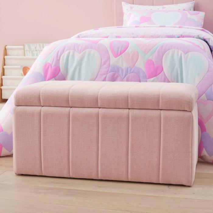 Storage |  Kennedy Pink Lilac Blanket Box Kids Decor Storage