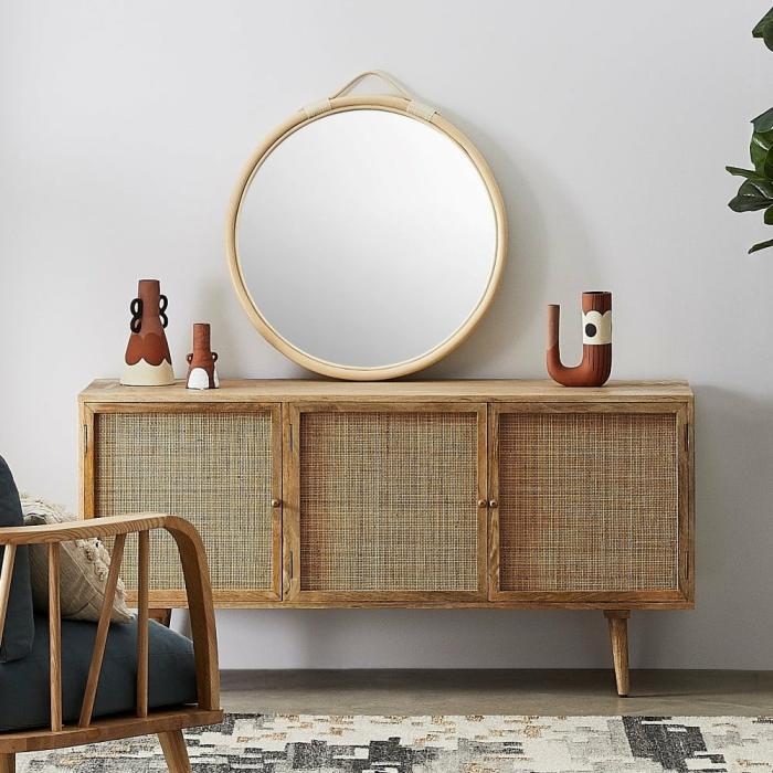 Storage & Shelves |  Anjuna Collection Natural 3 Door Sideboard Living Room Storage & Shelves