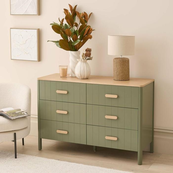 Storage & Shelves |  Harley Fern 6 Drawer Chest Living Room Storage & Shelves