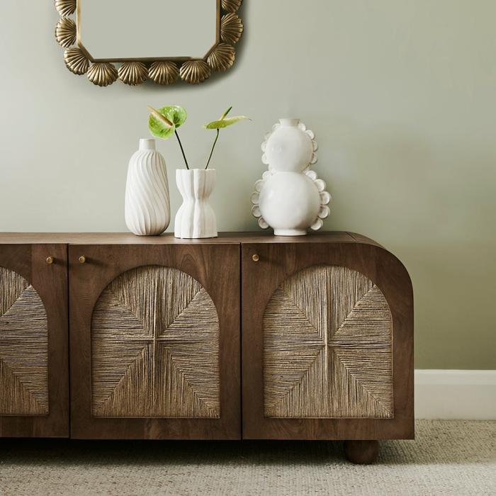 Storage & Shelves |  Safari Walnut 3 Door Sideboard Living Room Storage & Shelves