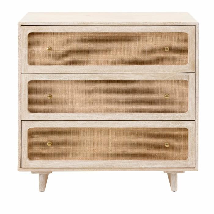 Storage & Shelves |  Seattle White Wash 3 Drawer Chest Living Room Storage & Shelves