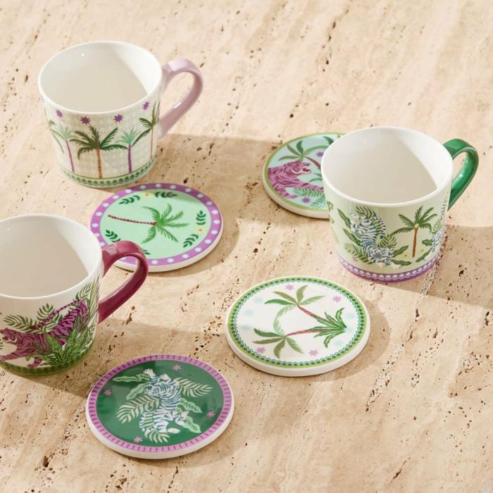 Table & Servingware |  Adira Assorted Coasters Set Of 4 Kitchen Table & Servingware