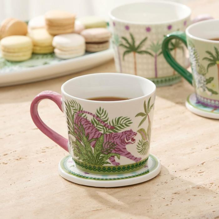 Table & Servingware |  Adira Magenta Tiger Mug Kitchen Table & Servingware