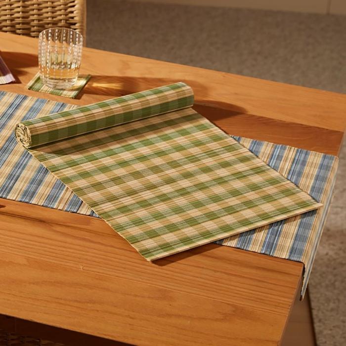 Table & Servingware |  Brooklyn Green Bamboo Table Runner Kitchen Table & Servingware