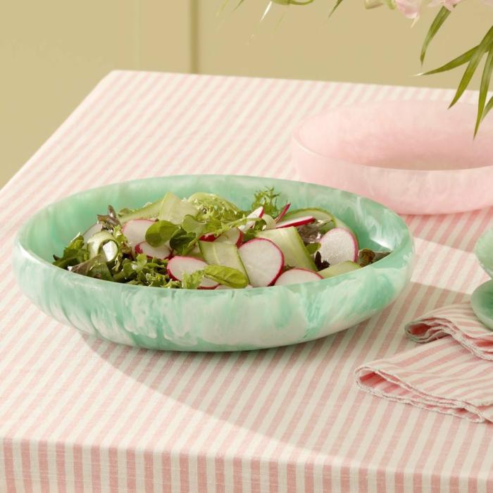 Table & Servingware |  Calypso Matte Mint Resin Large Bowl Kitchen Table & Servingware