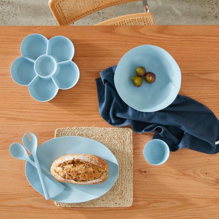 Table & Servingware |  Capri Bamboo Blue Servingware Kitchen Table & Servingware