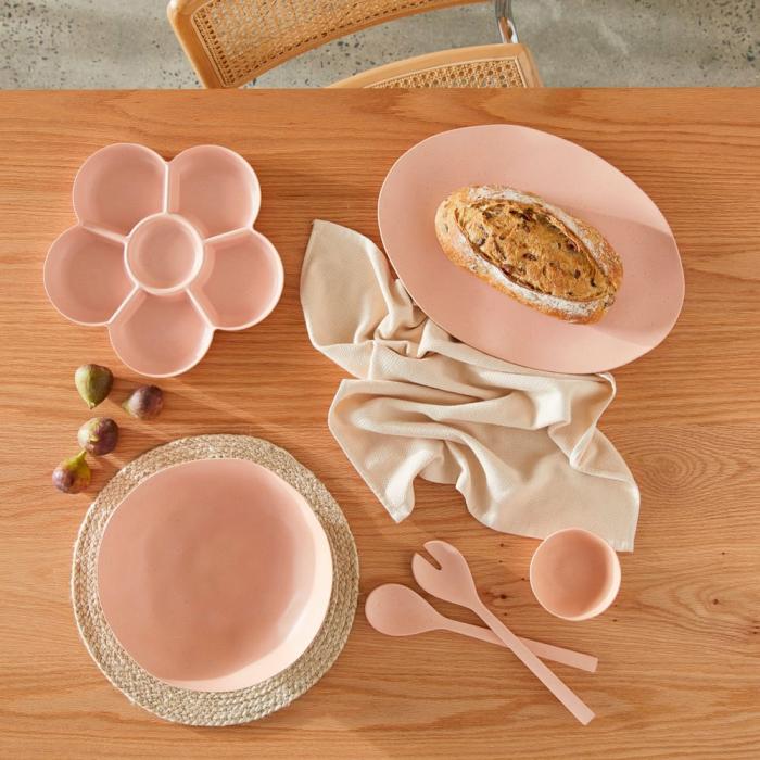 Table & Servingware |  Capri Pink Bamboo Servingware Kitchen Table & Servingware