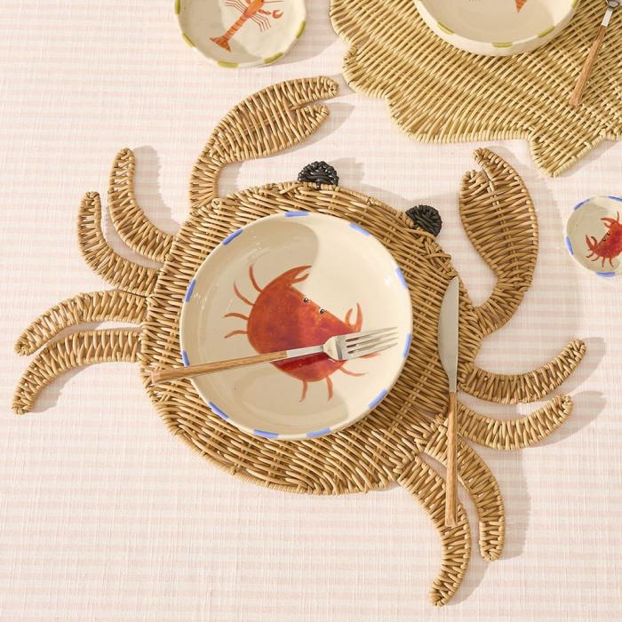 Table & Servingware |  Coastal Crab Placemat Kitchen Table & Servingware