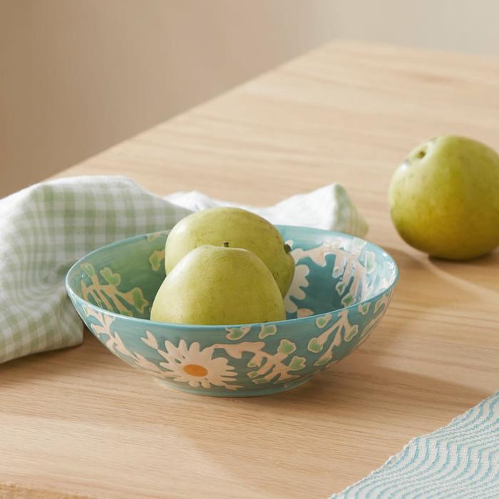 Table & Servingware |  Fiore Teal Bowl Kitchen Table & Servingware