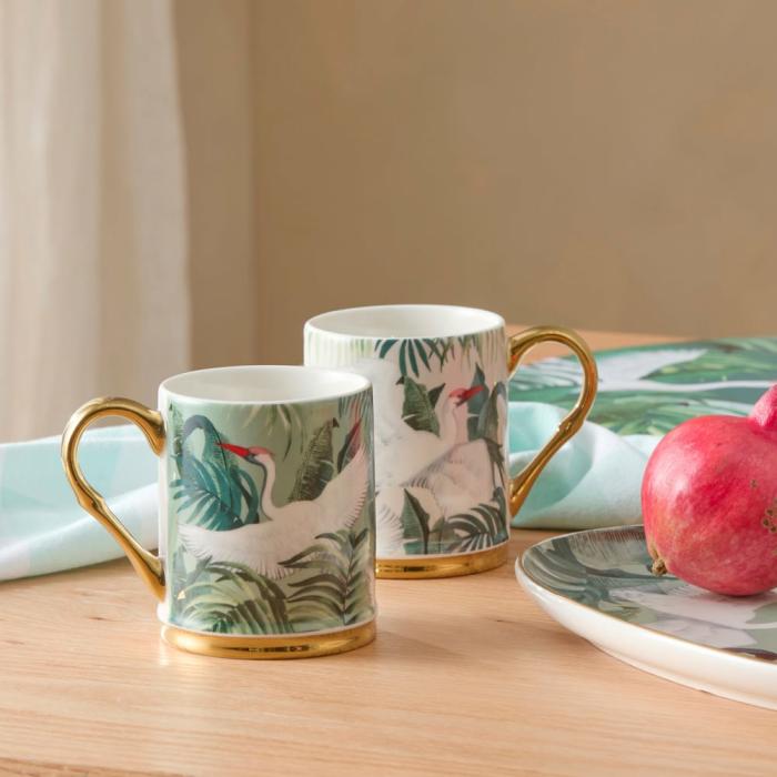 Table & Servingware |  Margot Natural & Sage Mug Gift Pack Of 2 Kitchen Table & Servingware