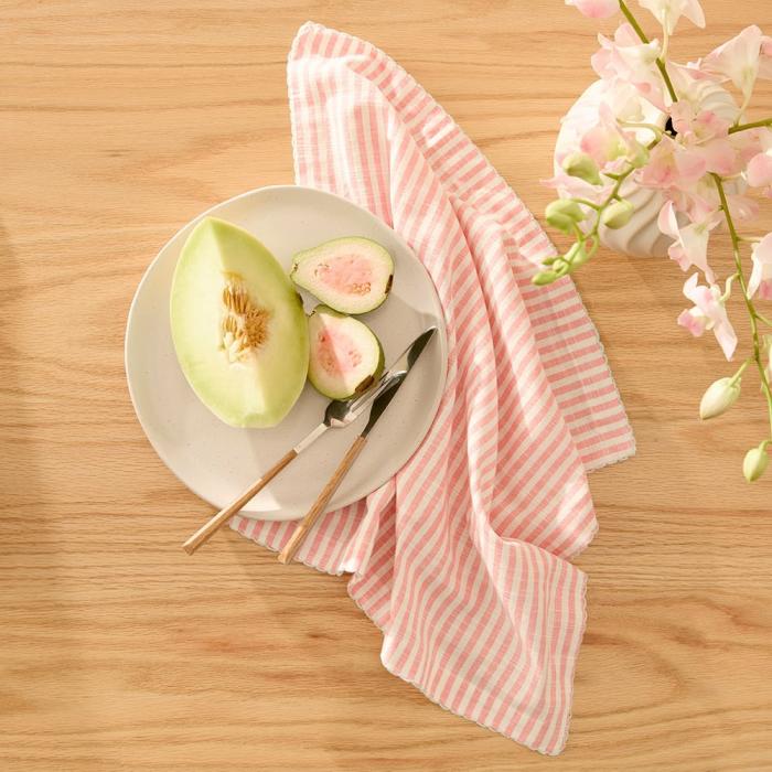 Table & Servingware |  Seville Pink Stripe Napkins Pack Of 2 Kitchen Table & Servingware