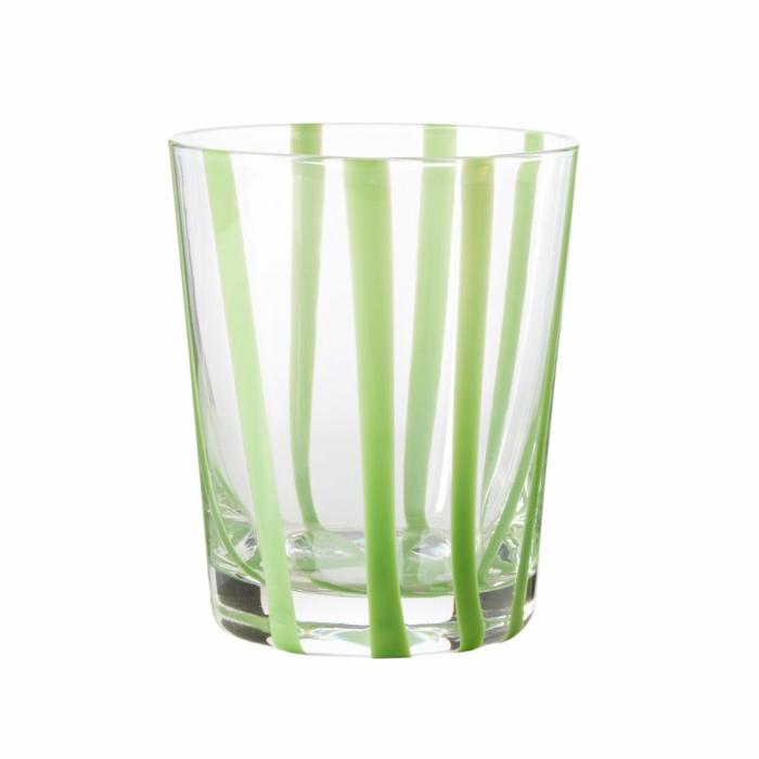 Table & Servingware |  Stripe Sage Tumbler Kitchen Table & Servingware