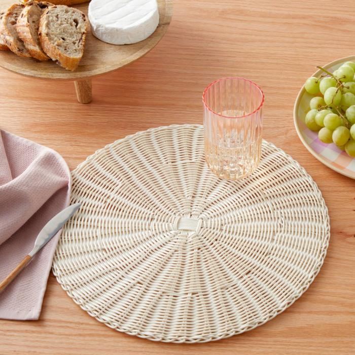 Table & Servingware |  Tribeca Off White Placemat Pack Of 2 Kitchen Table & Servingware