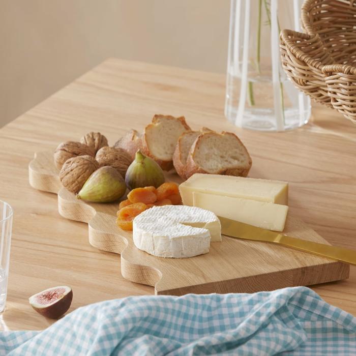 Table & Servingware |  Wave Natural Oak Food Board Kitchen Table & Servingware