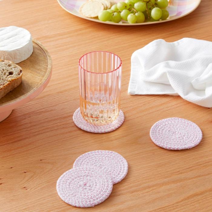 Tablecloths, Runners & Placemats |  Frankie Lilac Coasters 4 Pack Kitchen Table & Servingware