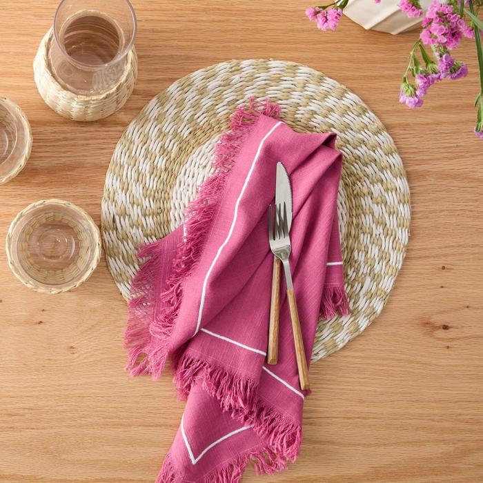 Tablecloths, Runners & Placemats |  Kingston Berry Linen Napkins Pack Of 2 Kitchen Table & Servingware