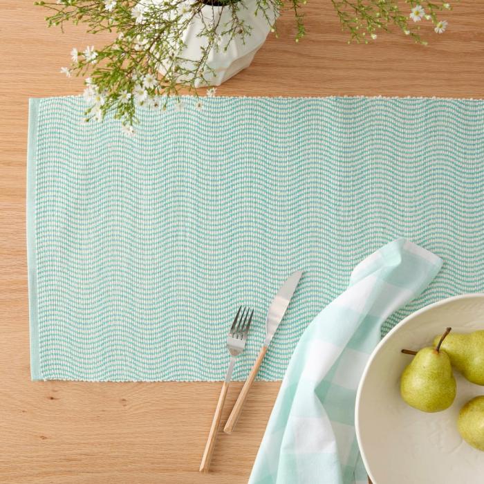 Tablecloths, Runners & Placemats |  Luna Aquamarine Table Runner Kitchen Table & Servingware