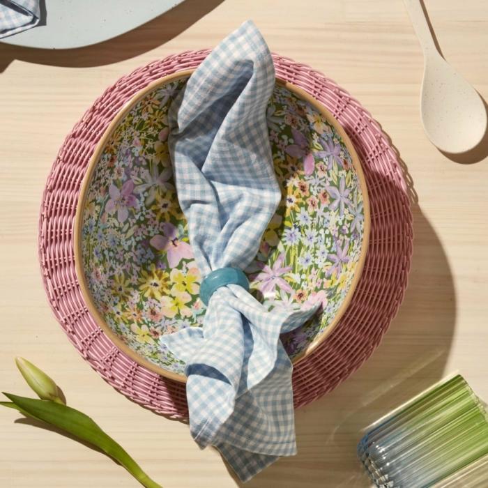 Tablecloths, Runners & Placemats |  Sadie Blue Gingham Napkins 2 Pack Kitchen Table & Servingware