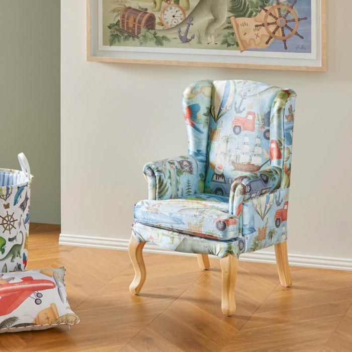 Tables & Chairs |  Fleur Harris Blue Adventureland Mini Armchair Kids Furniture Tables & Chairs