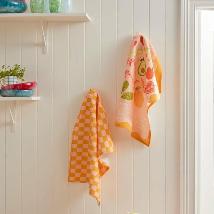 Tea Towels |  Recipe Prawn Salad Tea Towel Kitchen Table & Servingware