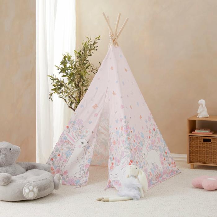 Teepees & Canopies |  Bouncing Bunnies Garden Teepee Kids Decor Teepees & Canopies