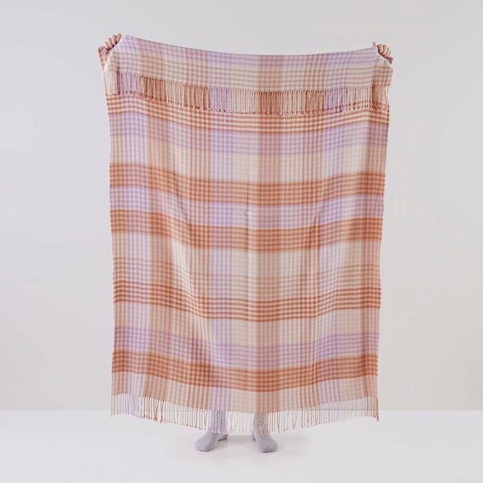 Throws & Blankets |  Alexia Natural Check Throw Home Styling Throws & Blankets