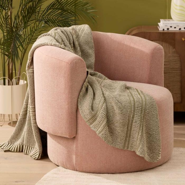 Throws & Blankets |  Buxton Green Knit Throw Home Styling Throws & Blankets