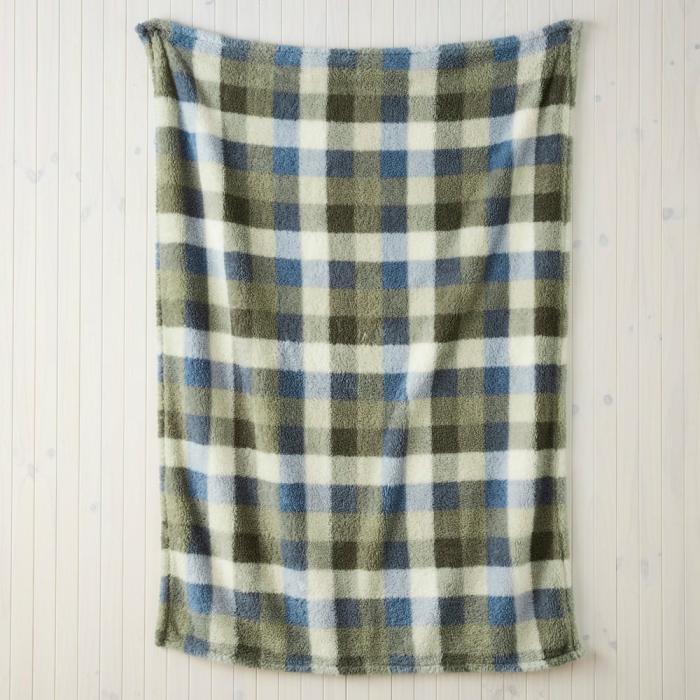 Throws & Blankets |  Cloud Green Check Throw Home Styling Throws & Blankets