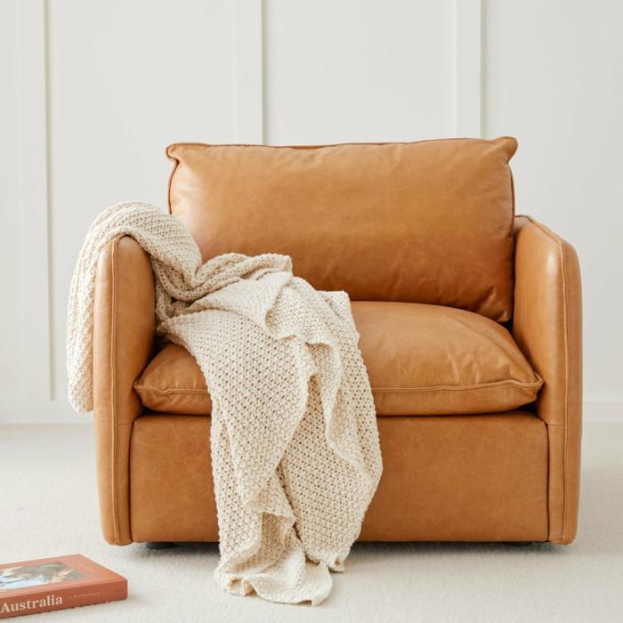 Throws & Blankets |  Hallstatt Natural Chunky Knit Throw Home Styling Throws & Blankets